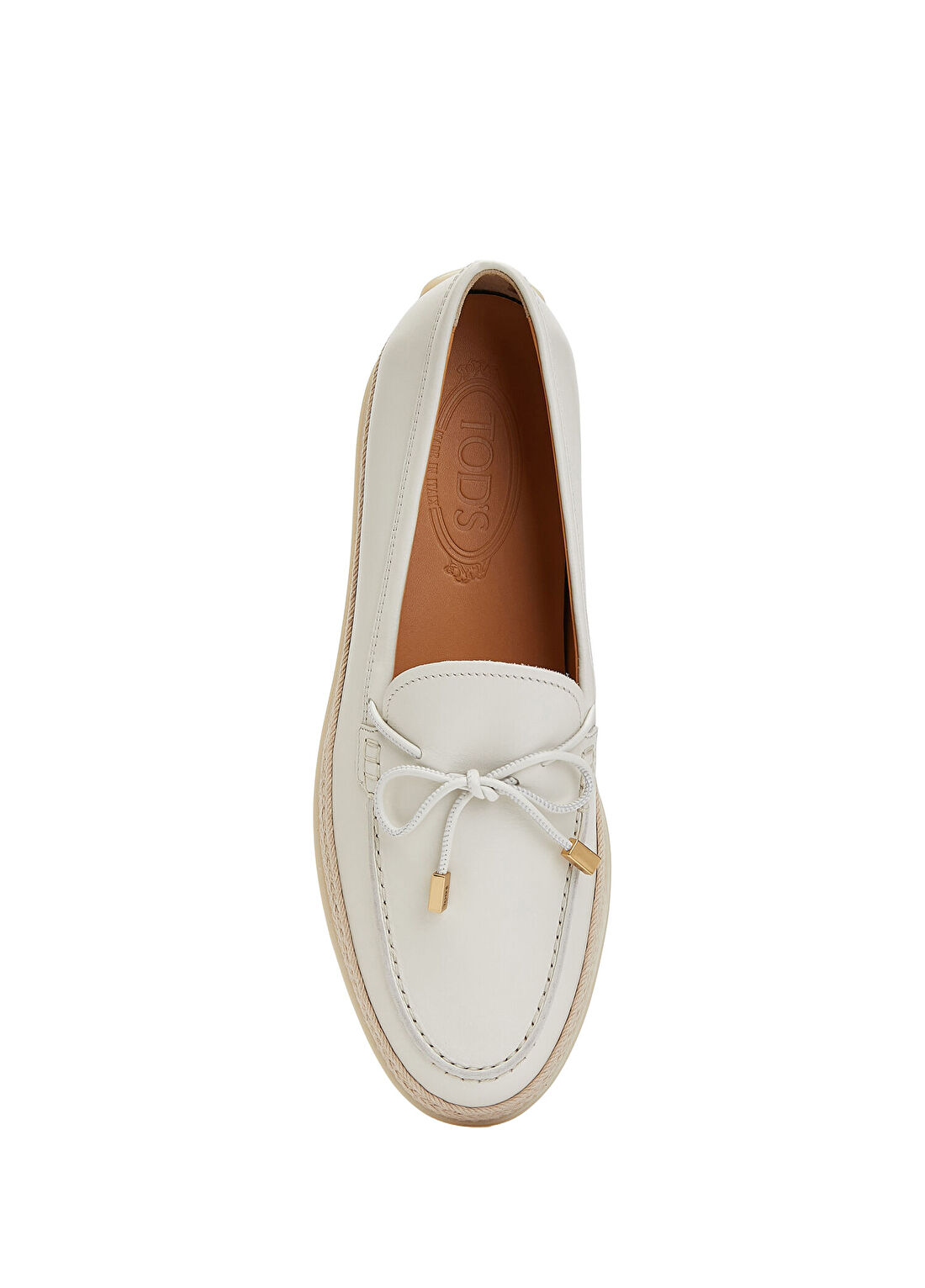 Tod's Beyaz Kadın Deri Loafer görsel 4