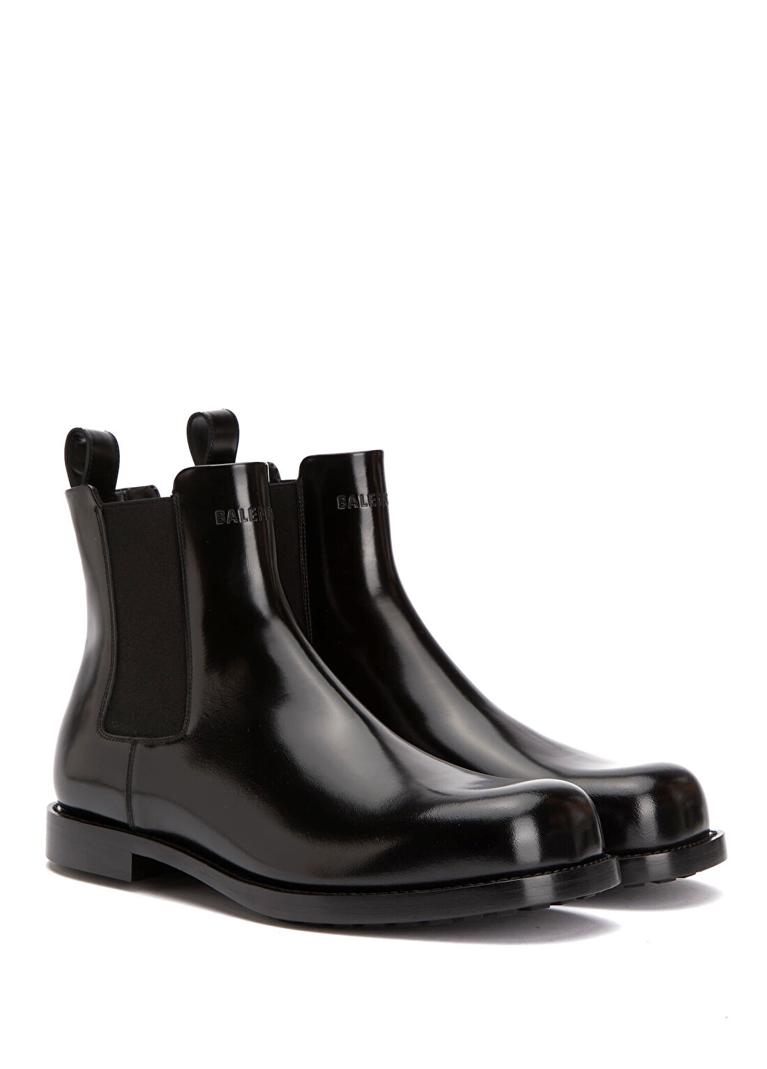 Balenciaga Comfy Siyah Erkek Deri Bot görsel 2