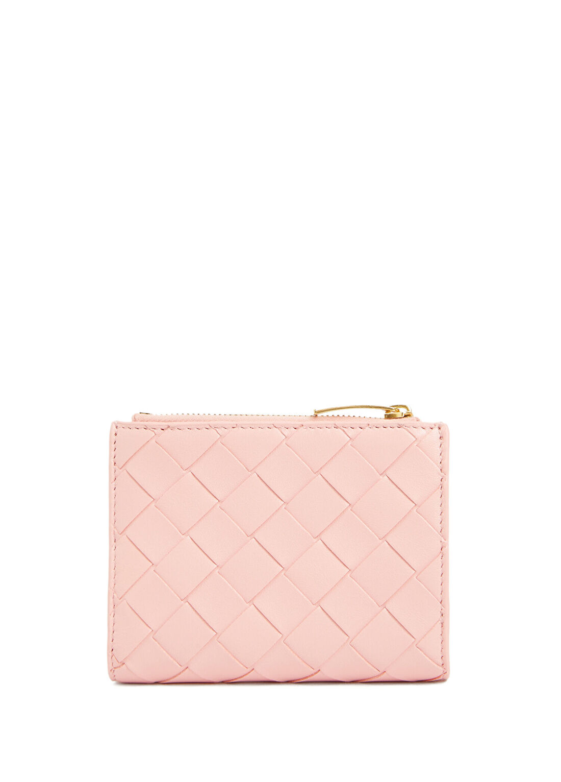 Bottega Veneta Intrecciato Small Pembe Kadın Deri Cüzdan görsel 3
