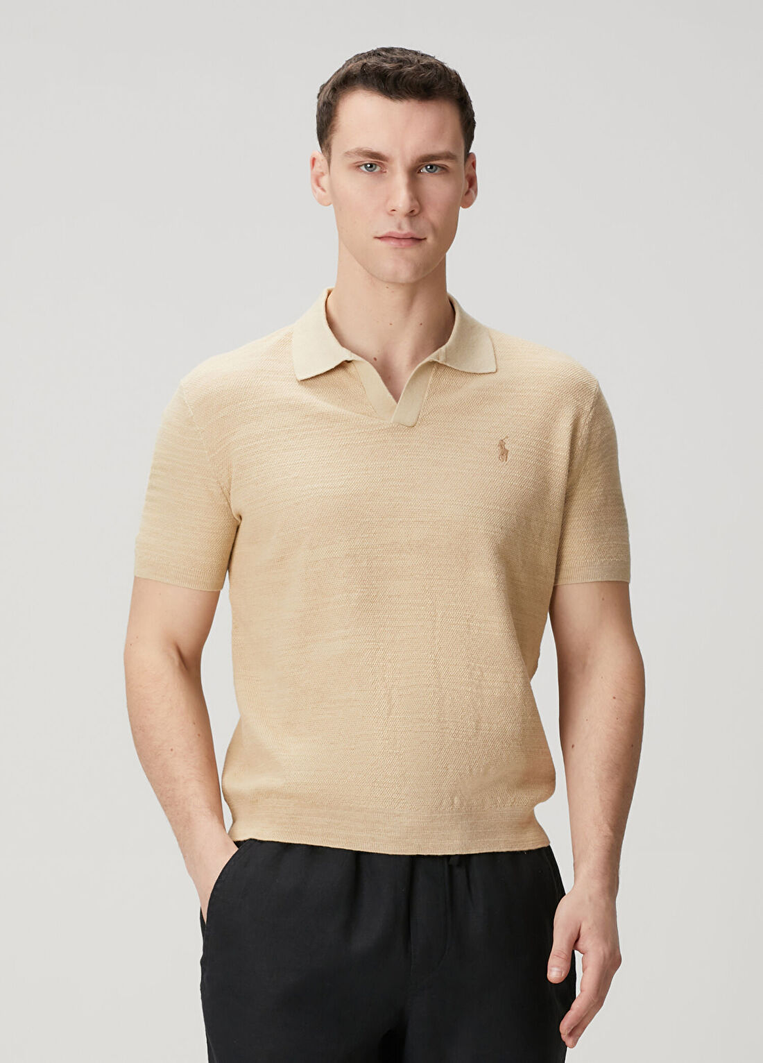 Polo Ralph Lauren Açık Bej Polo Yaka T-shirt