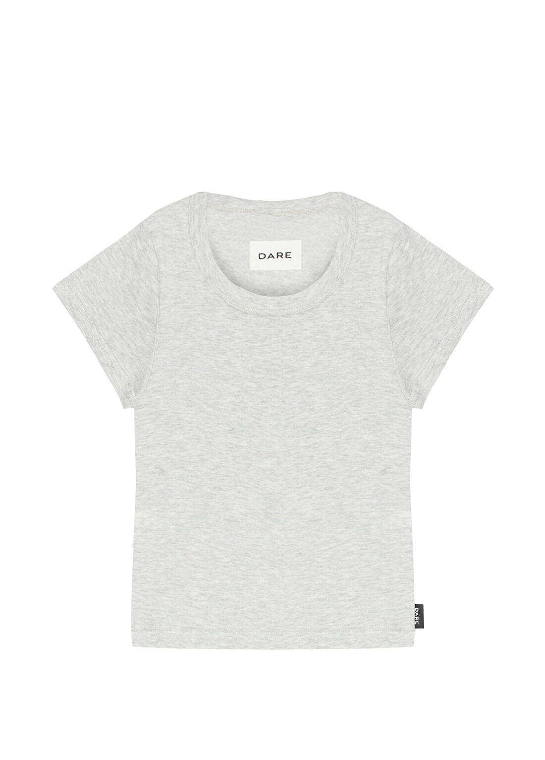 Dare London Rustic Gri Pamuklu Kadın T-shirt görsel 2