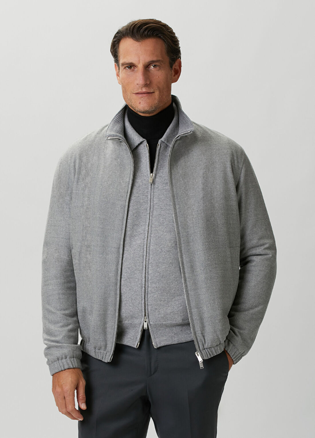 Lardini Gri Yün Mont