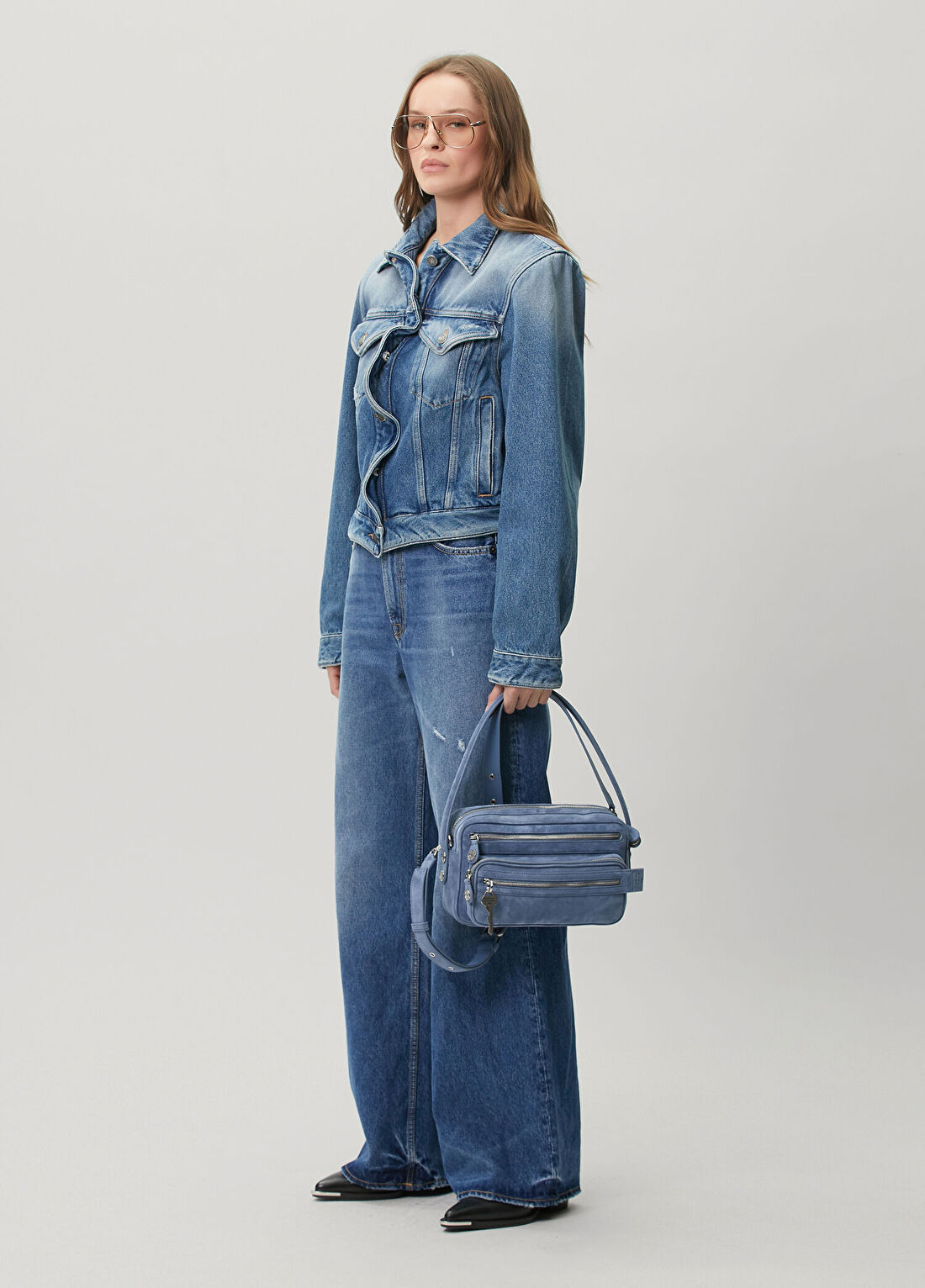 Acne Studios Mavi Denim Ceket görsel 2