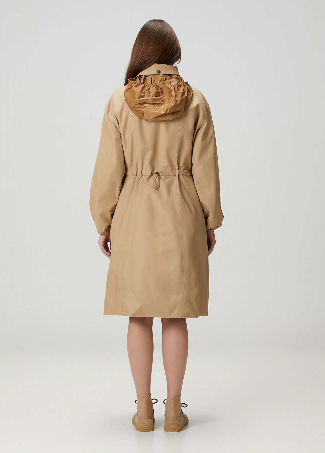 Moncler Rhododendron Long Bej Pardösü görsel 4