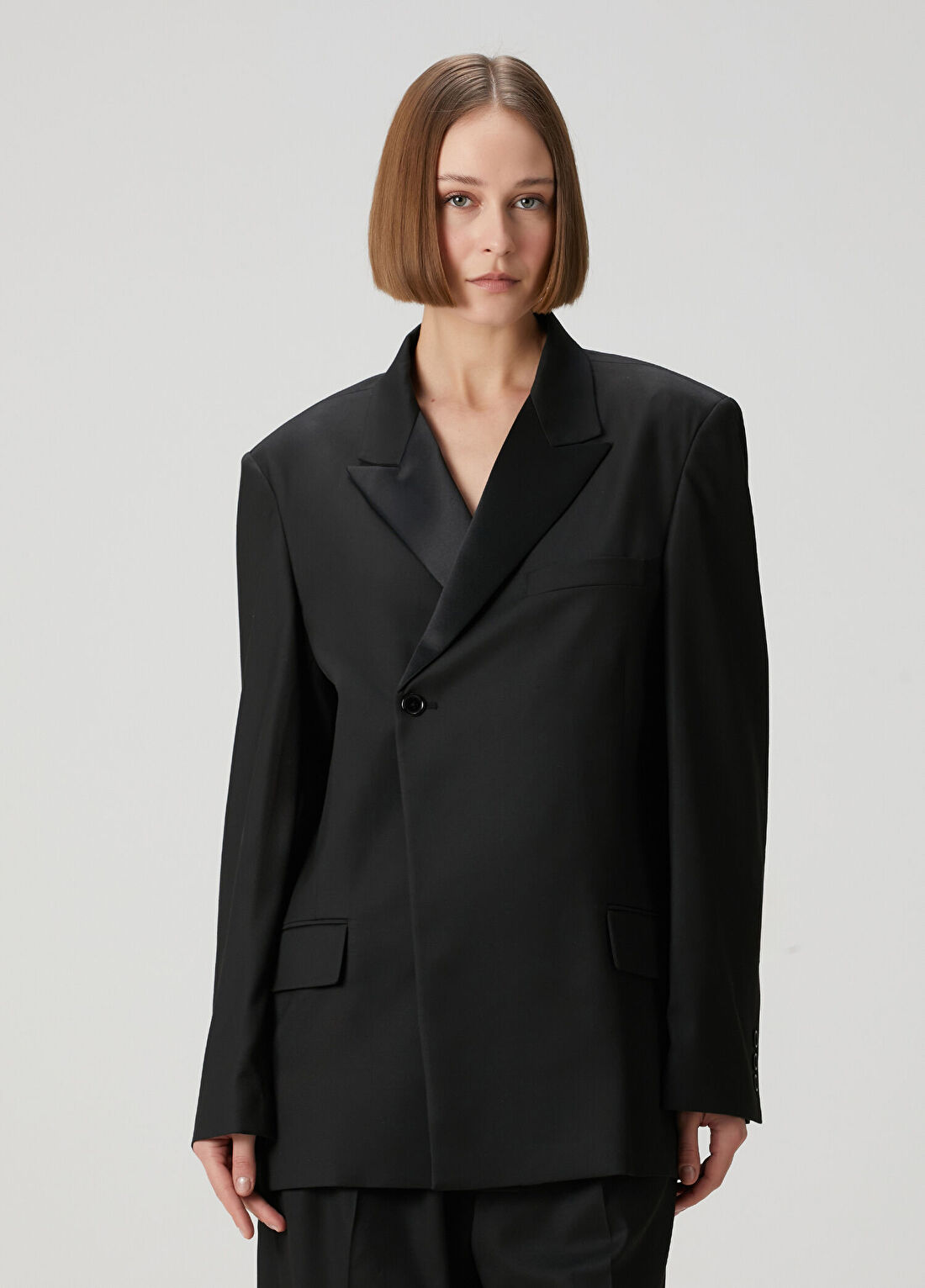 Studio Cut Siyah Blazer görsel 3