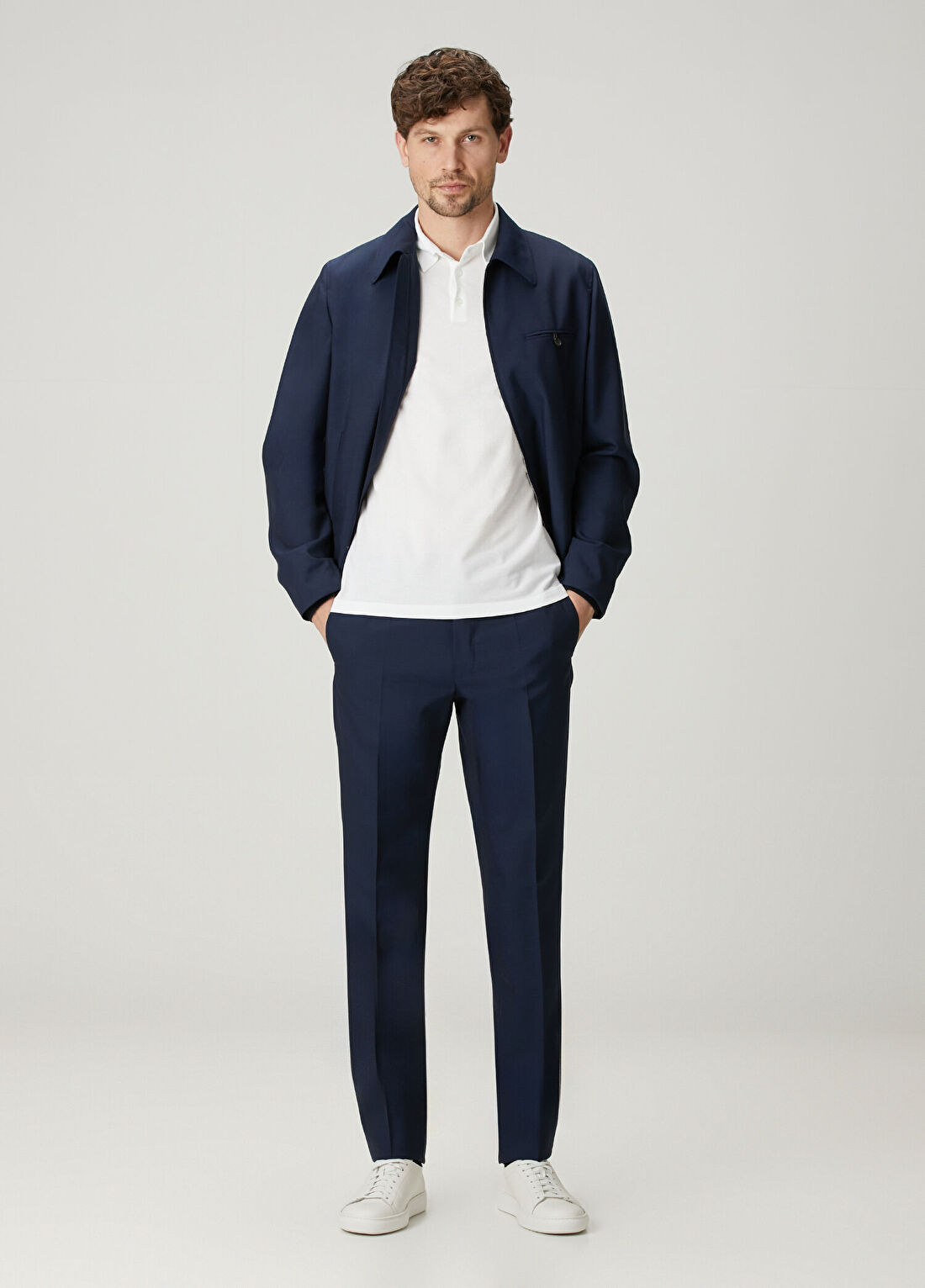 Slowear Lacivert Yün Pantolon