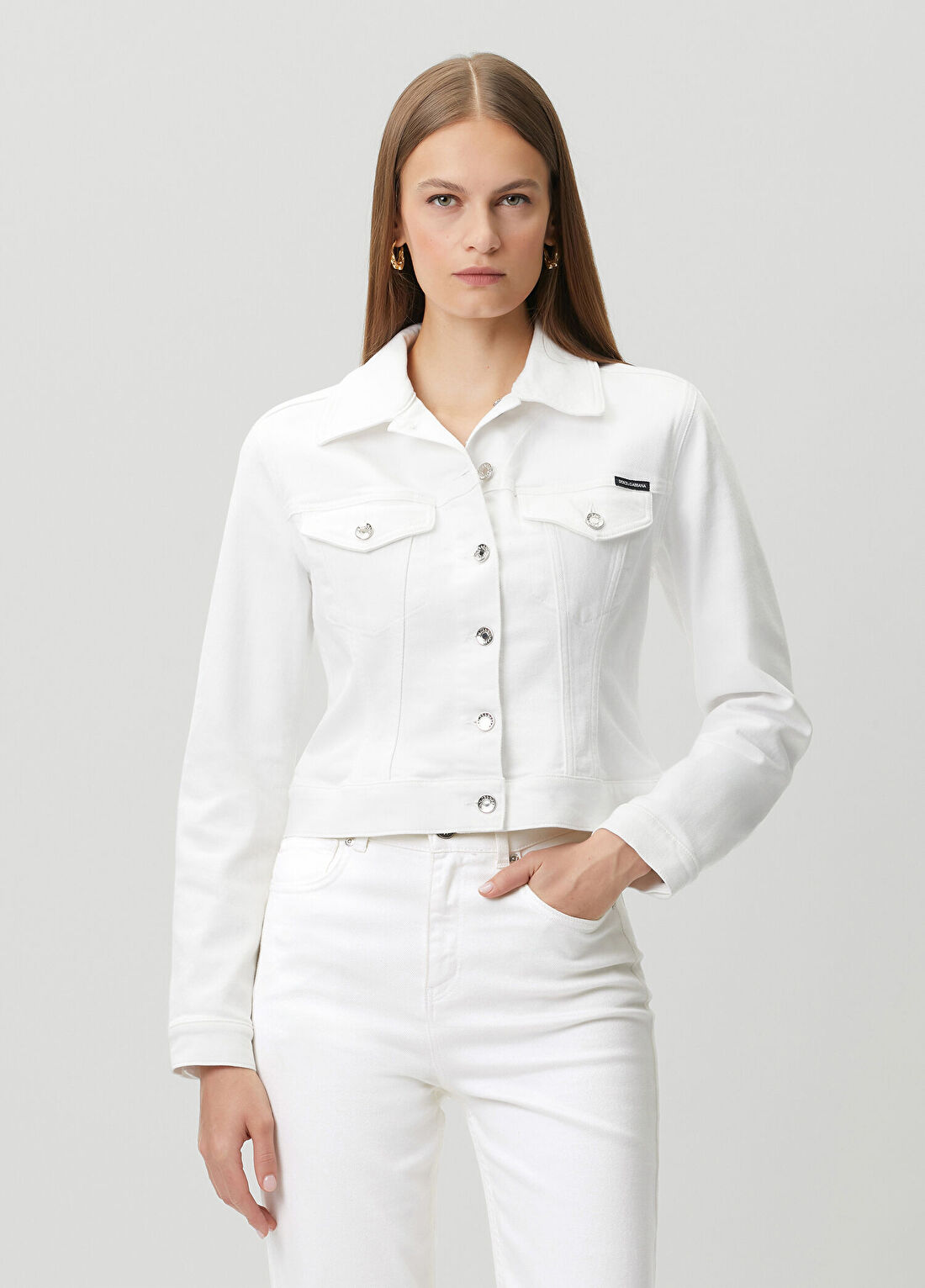 Dolce&Gabbana Beyaz Denim Ceket