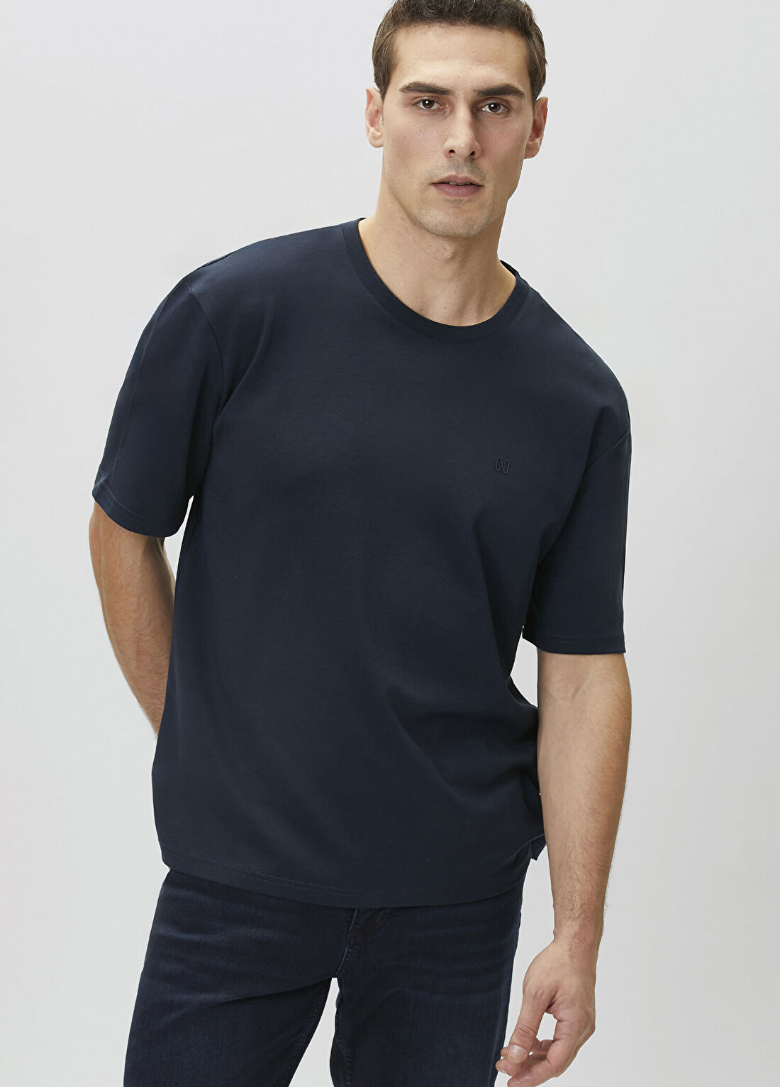 Network Lacivert Comfort Fit T-shirt