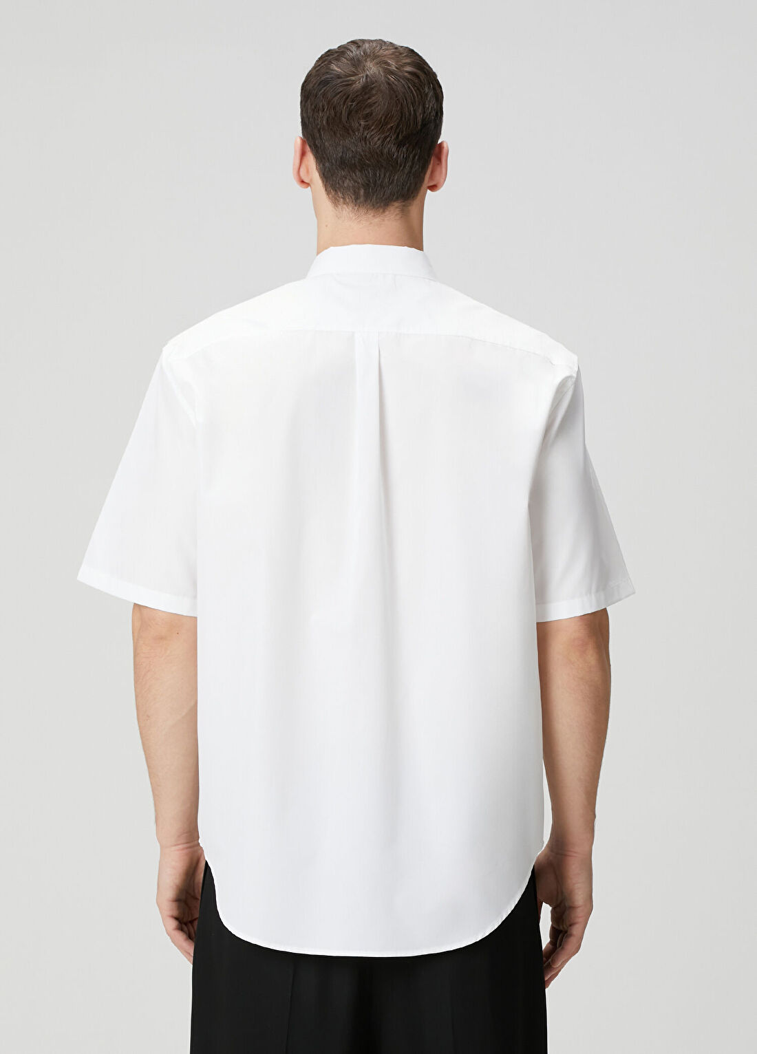 Balmain Regular Fit Beyaz Kısa Kollu Poplin Gömlek görsel 4