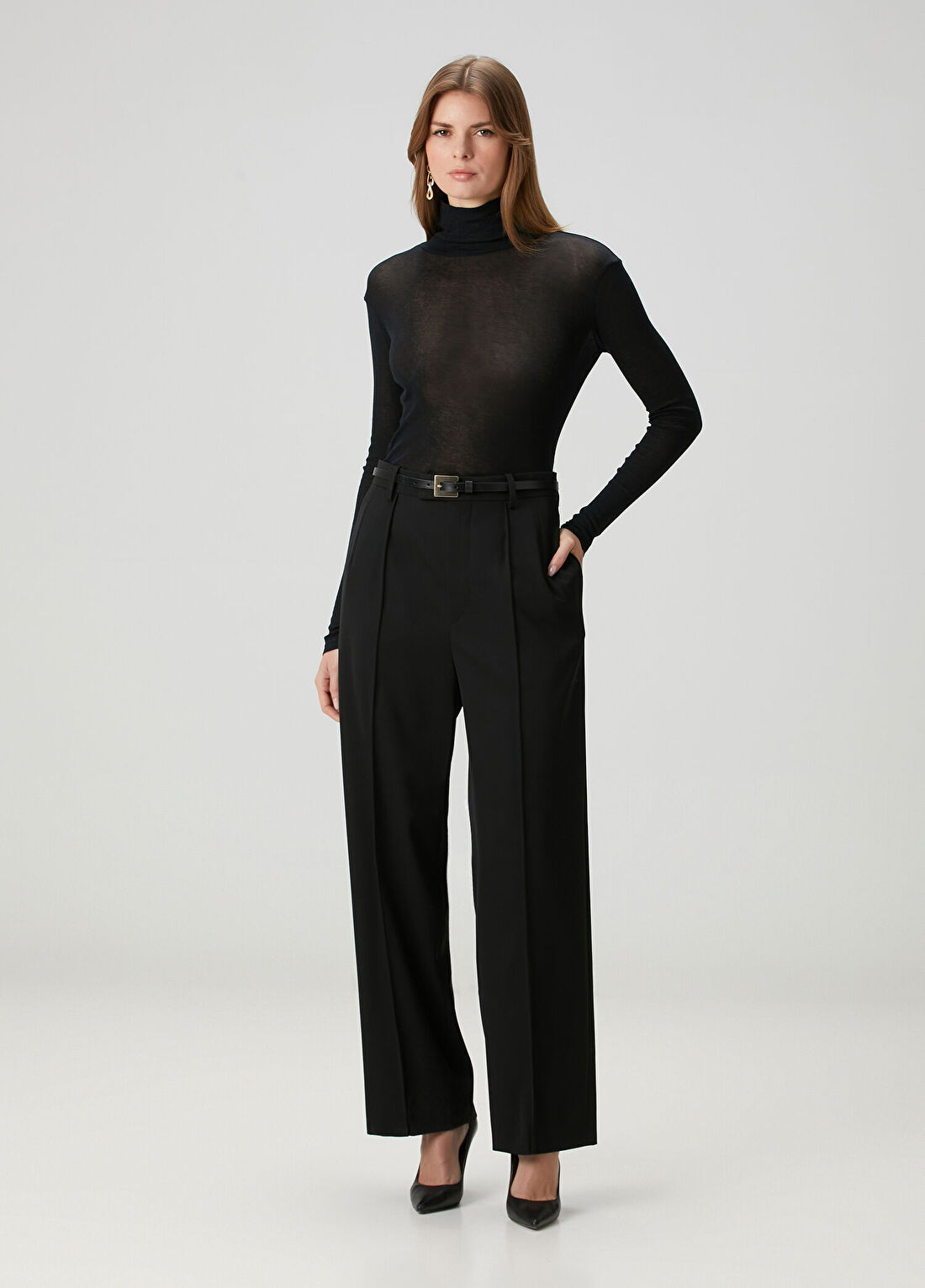 Wardrobe Nyc Siyah Yün Pantolon