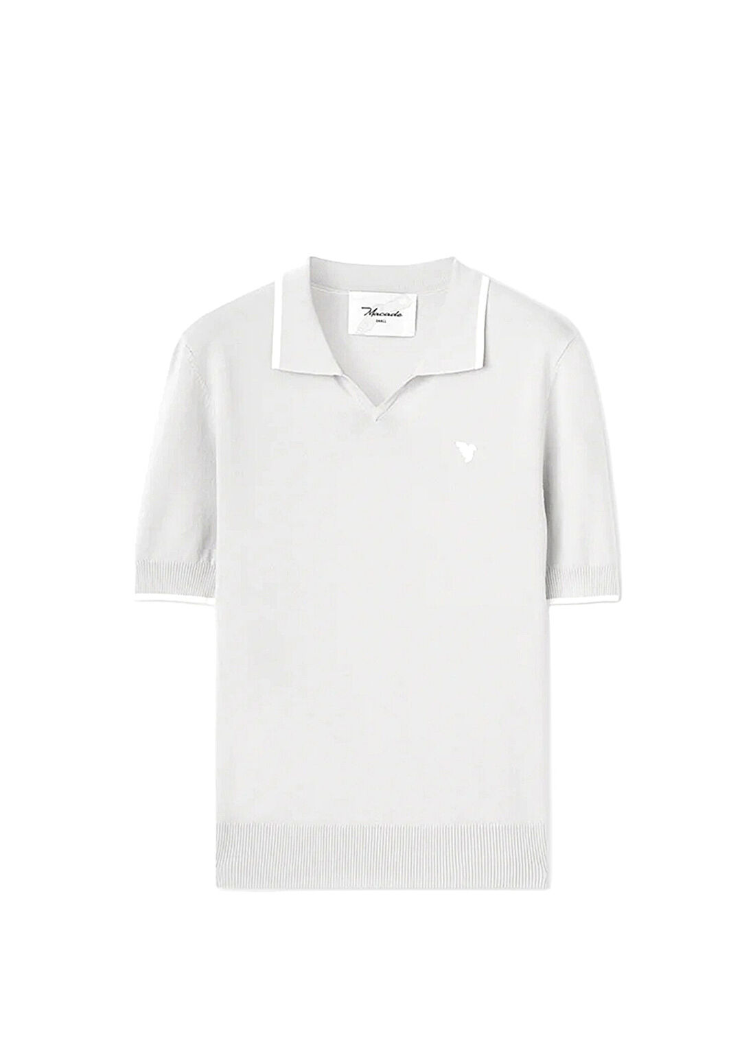 Macade Golf Vera Grey Cropped Polo Yaka Kısa Kollu T-Shirt WPO2651002