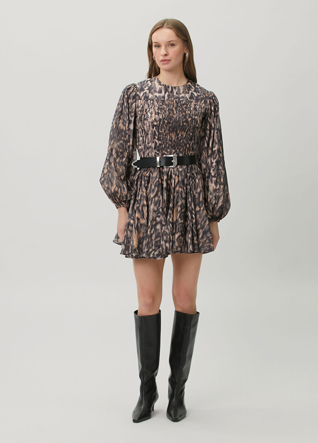 AllSaints Leopar Mini Elbise