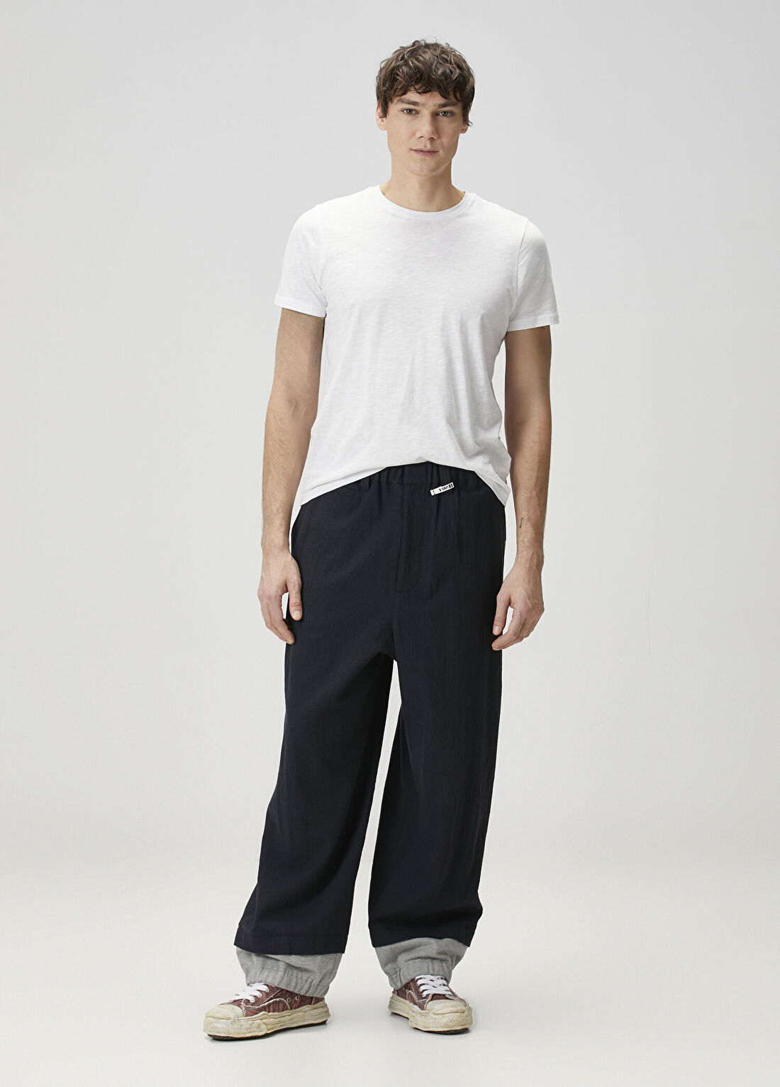 Maison Mihara Yasuhiro Lacivert Yün Pantolon