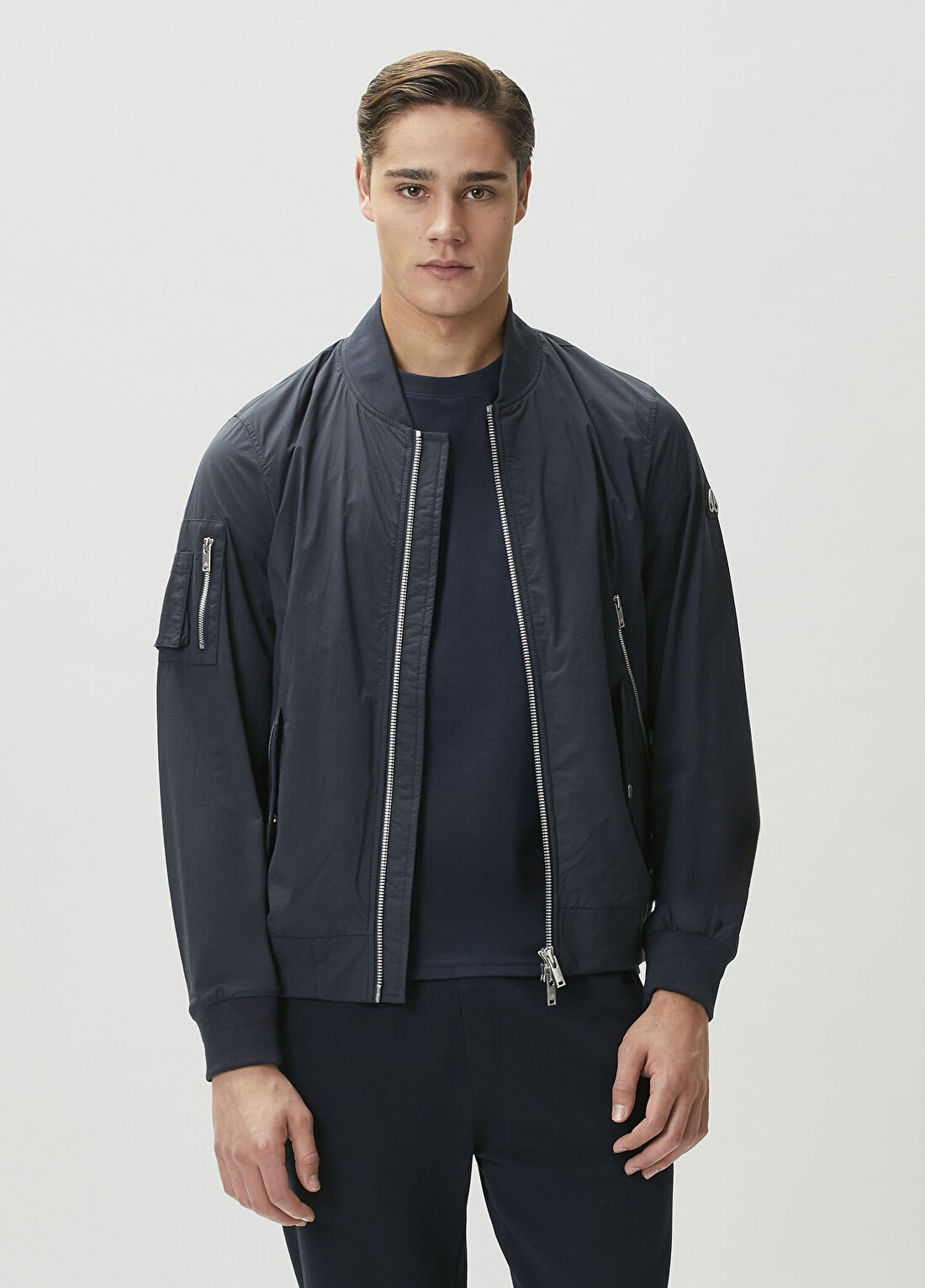 Moose Knuckles Lacivert Bomber Mont