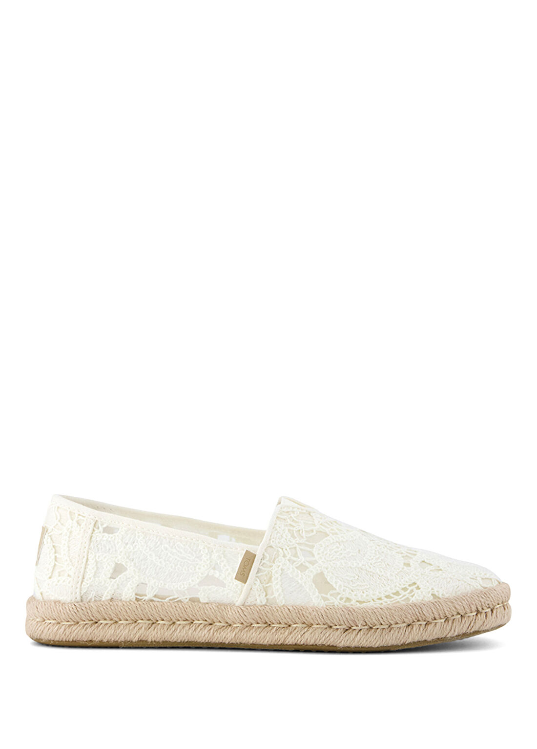 Toms Alpargata Rope 2.0 Floral Crochet Krem Rengi Kadın Espadril