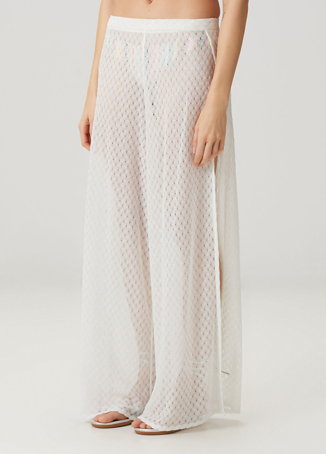Missoni Beyaz Plaj Pantolonu görsel 3