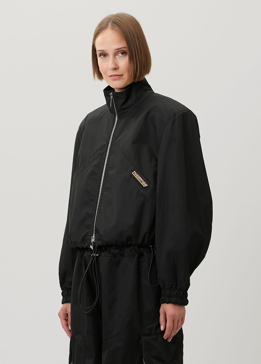 The Attico Siyah Bomber Ceket görsel 3
