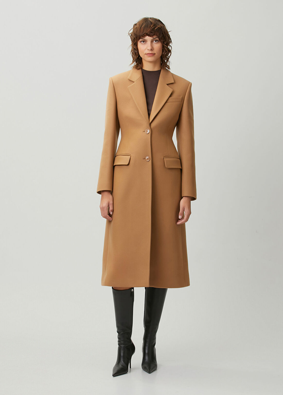 Balenciaga Camel Yün Palto