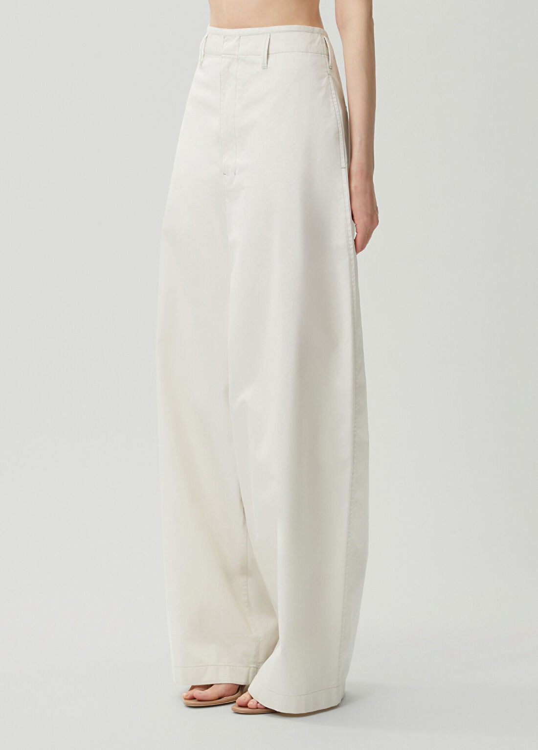 Lemaire Kırık Beyaz Wide Leg Pantolon görsel 3