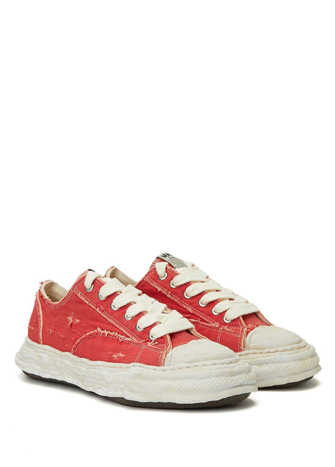 Maison Mihara Yasuhiro Peterson23 Kırmızı Erkek Kanvas Sneaker görsel 2