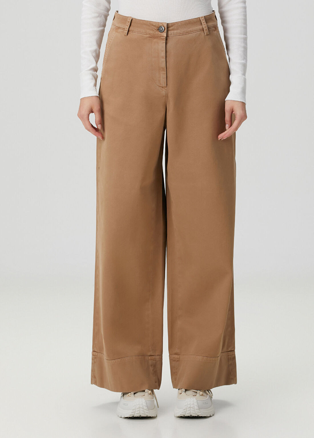 Moncler Taba Wide Leg Pantolon görsel 2