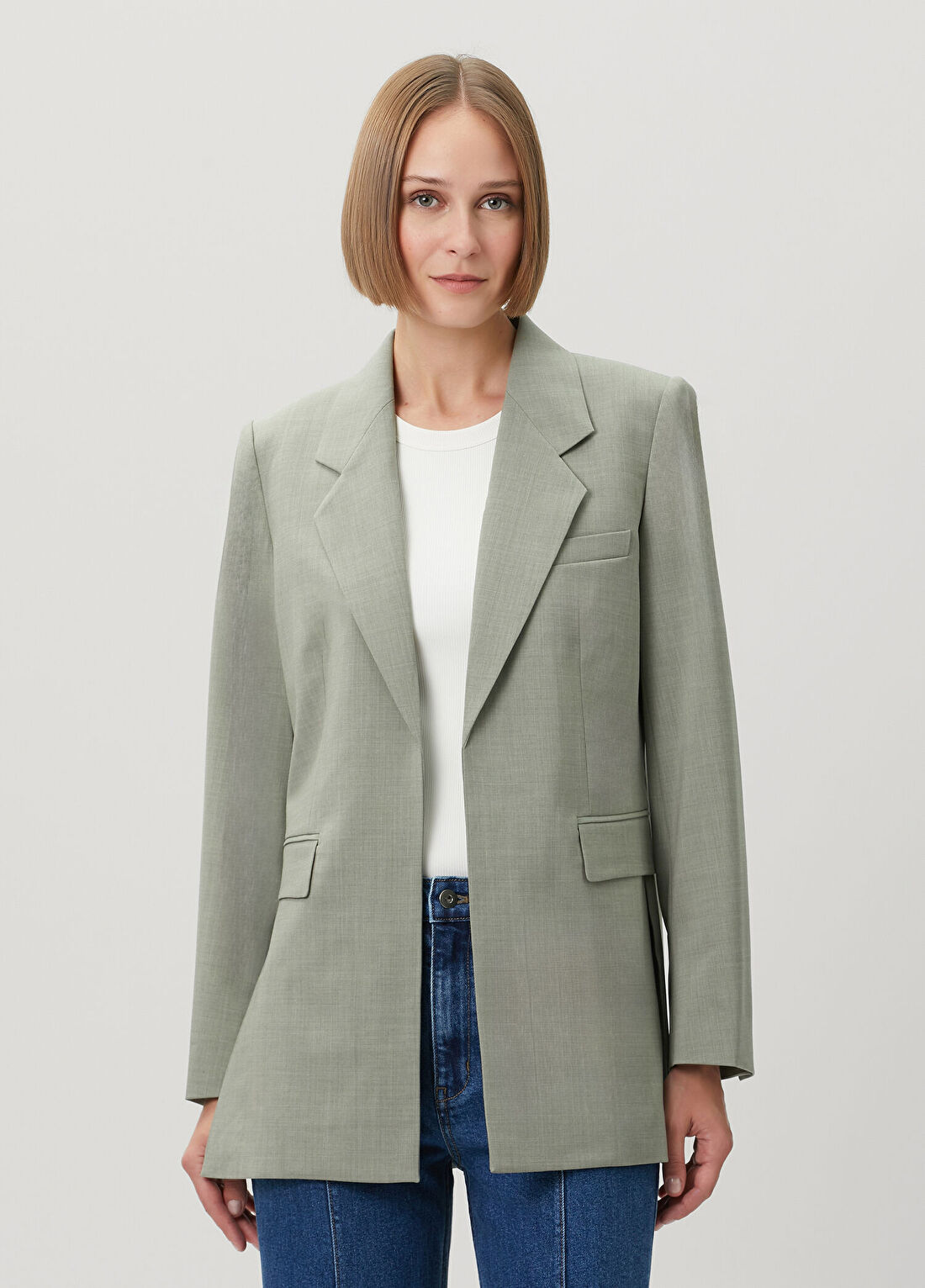 Theory Yeşil Yün Blazer