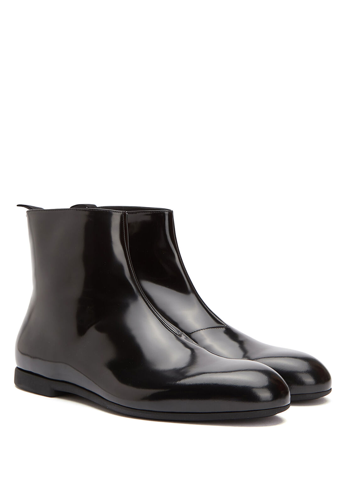 Jil Sander Siyah Erkek Deri Bot görsel 2