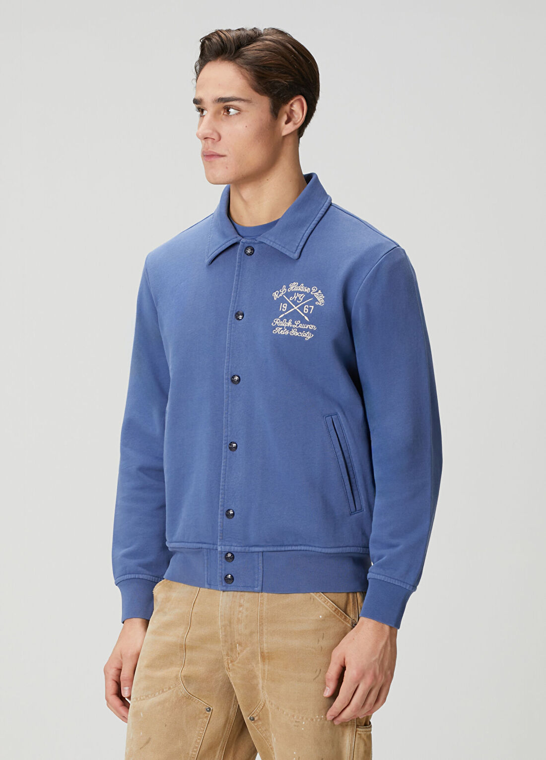 Polo Ralph Lauren Lacivert Logo Nakışlı Sweatshirt görsel 3