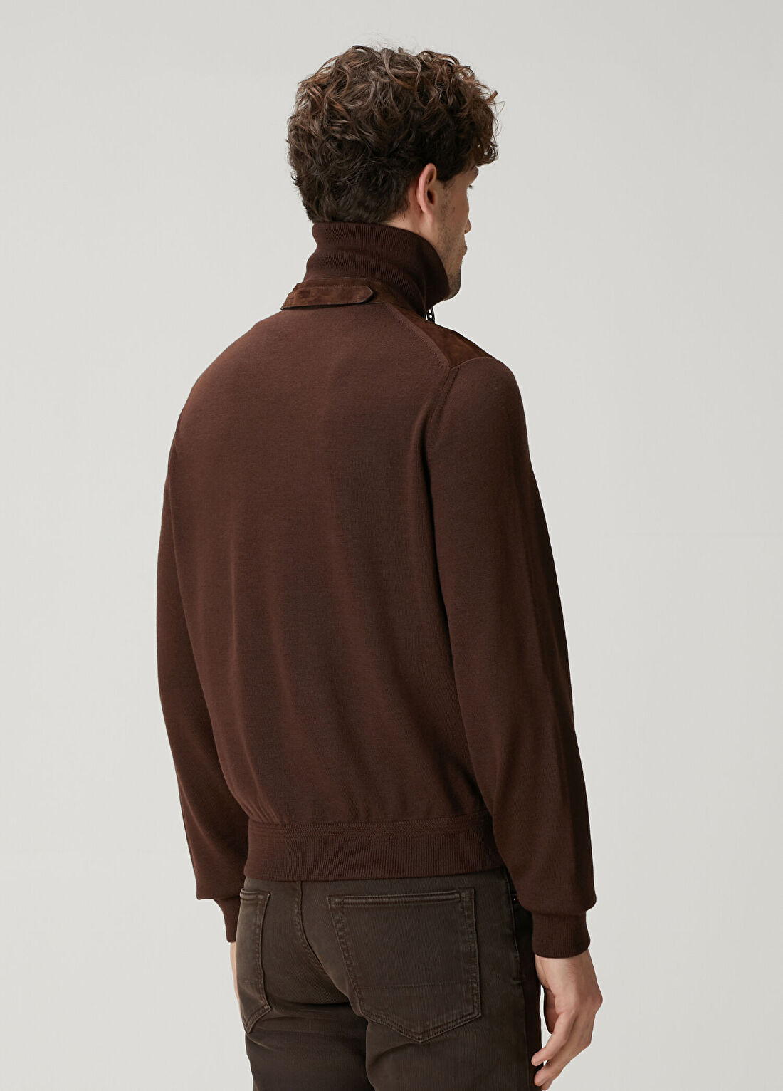 Tom Ford Kahverengi Süet Mont görsel 4