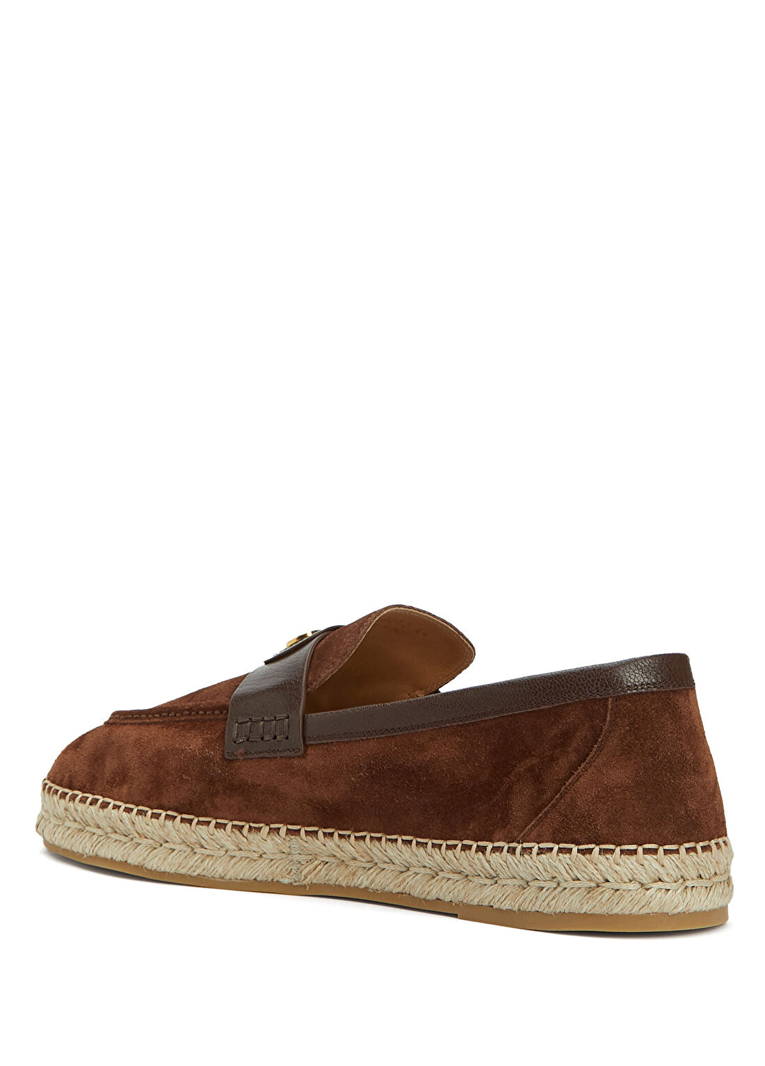 Valentino Garavani Palm Avenue Kahverengi Erkek Deri Espadril görsel 3