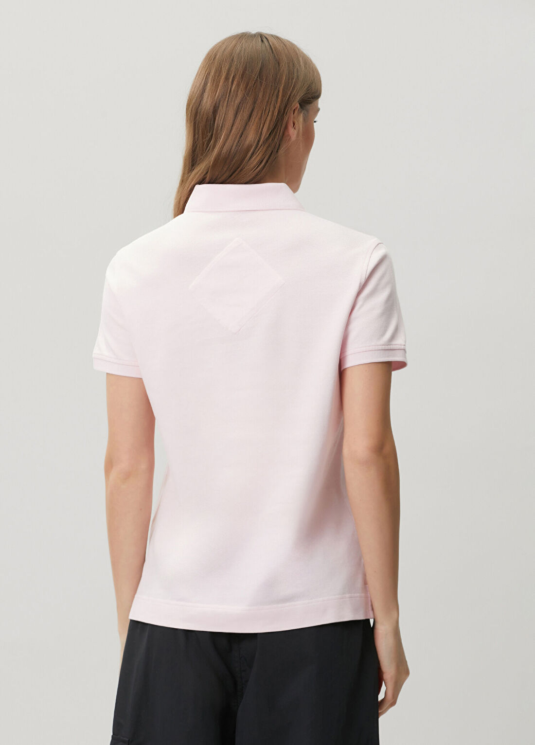 Canada Goose Pembe Polo T-shirt görsel 4