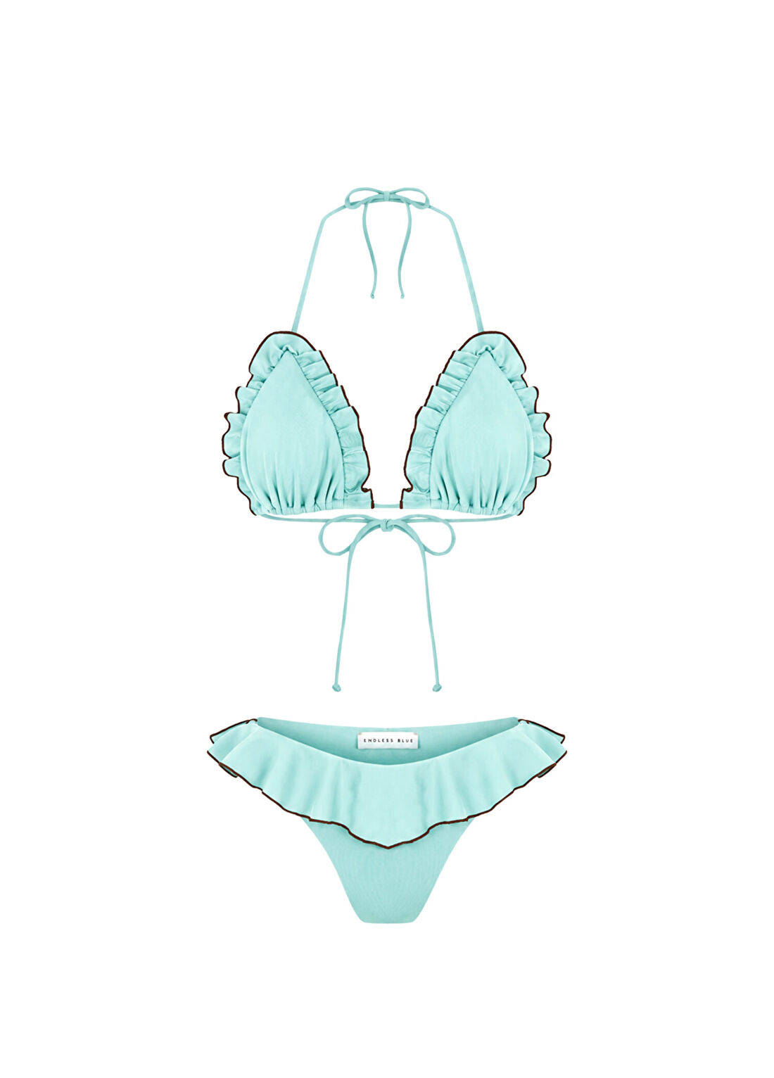 Endless Blue Sun Drops Candice Su Yeşili Klasik Kesim Kadın Bikini Takım