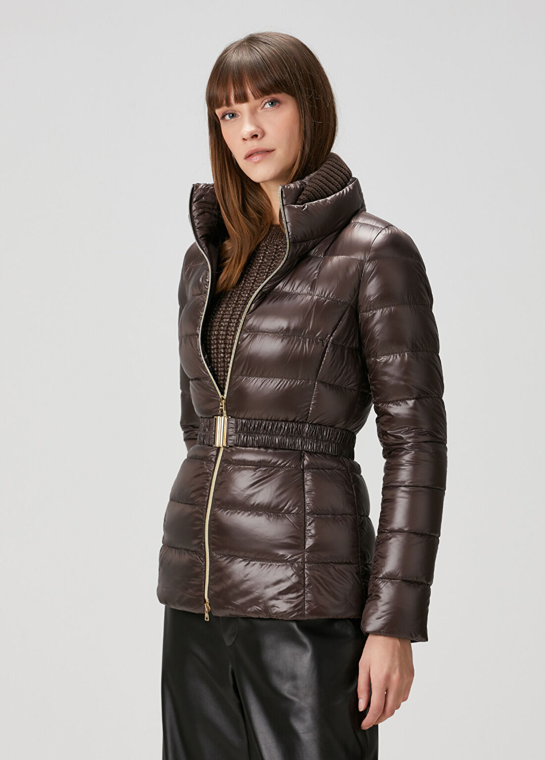 Herno Kahverengi Puff Mont