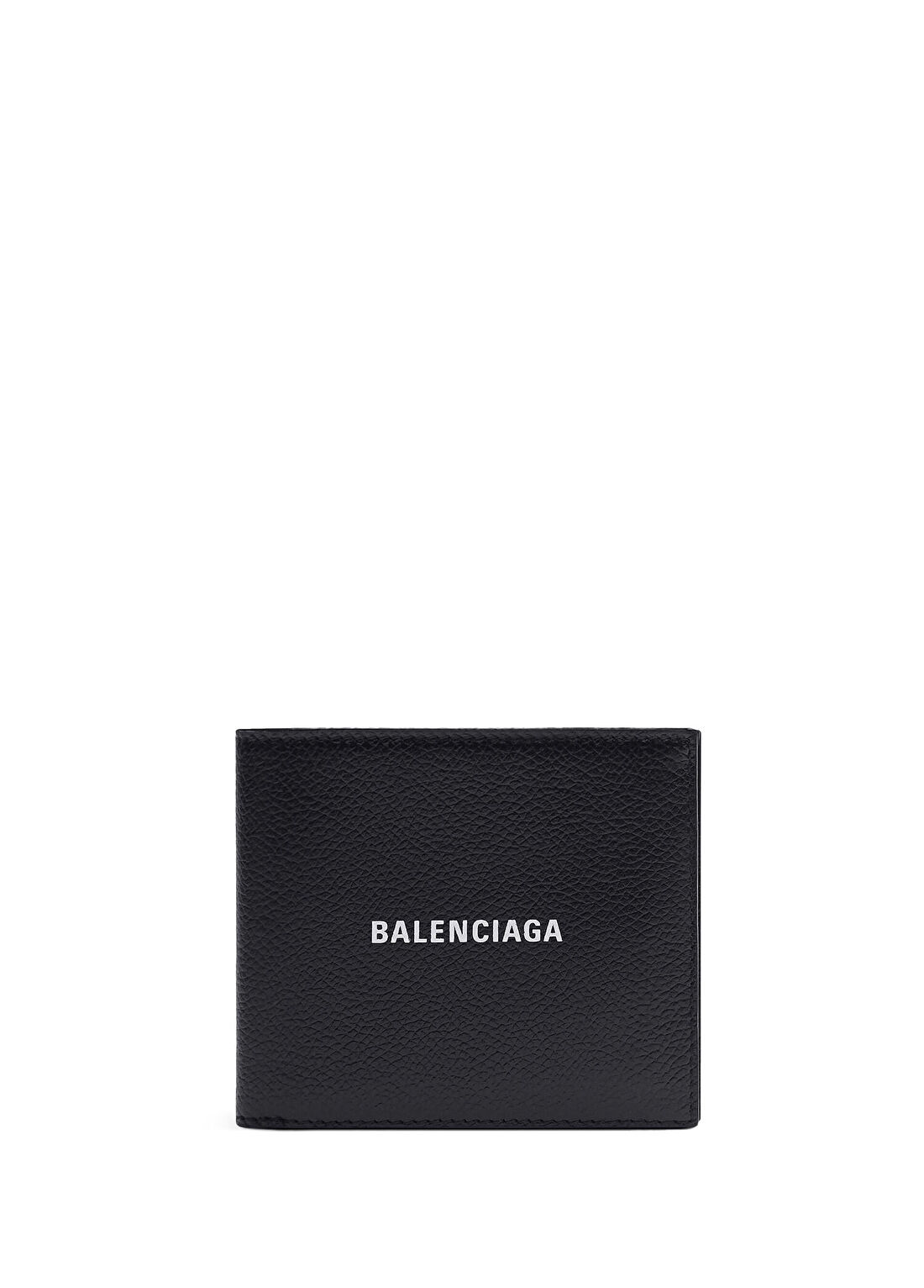 Balenciaga Siyah Beyaz Erkek Deri Cüzdan