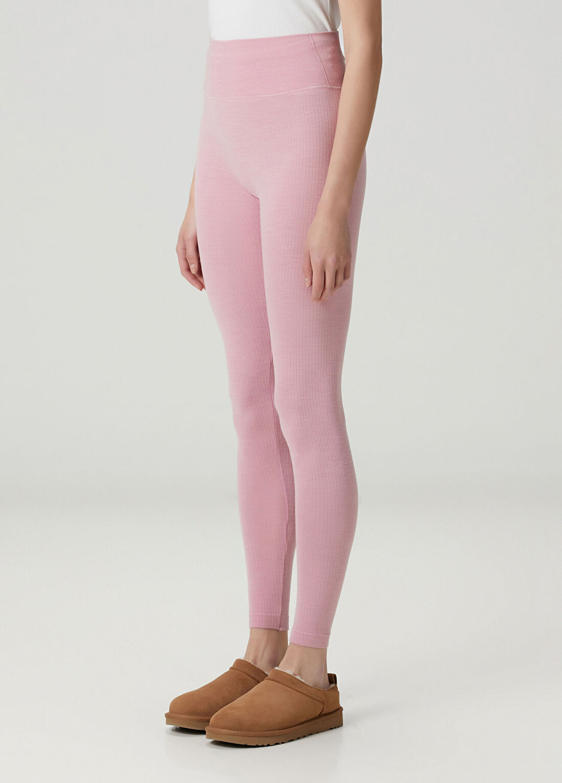 Skims High Waisted Pembe Tayt görsel 2