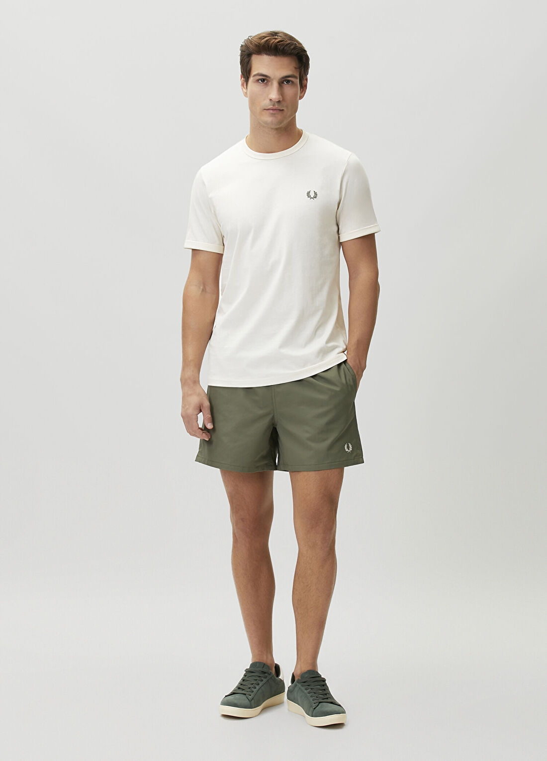 Fred Perry Yeşil Şort