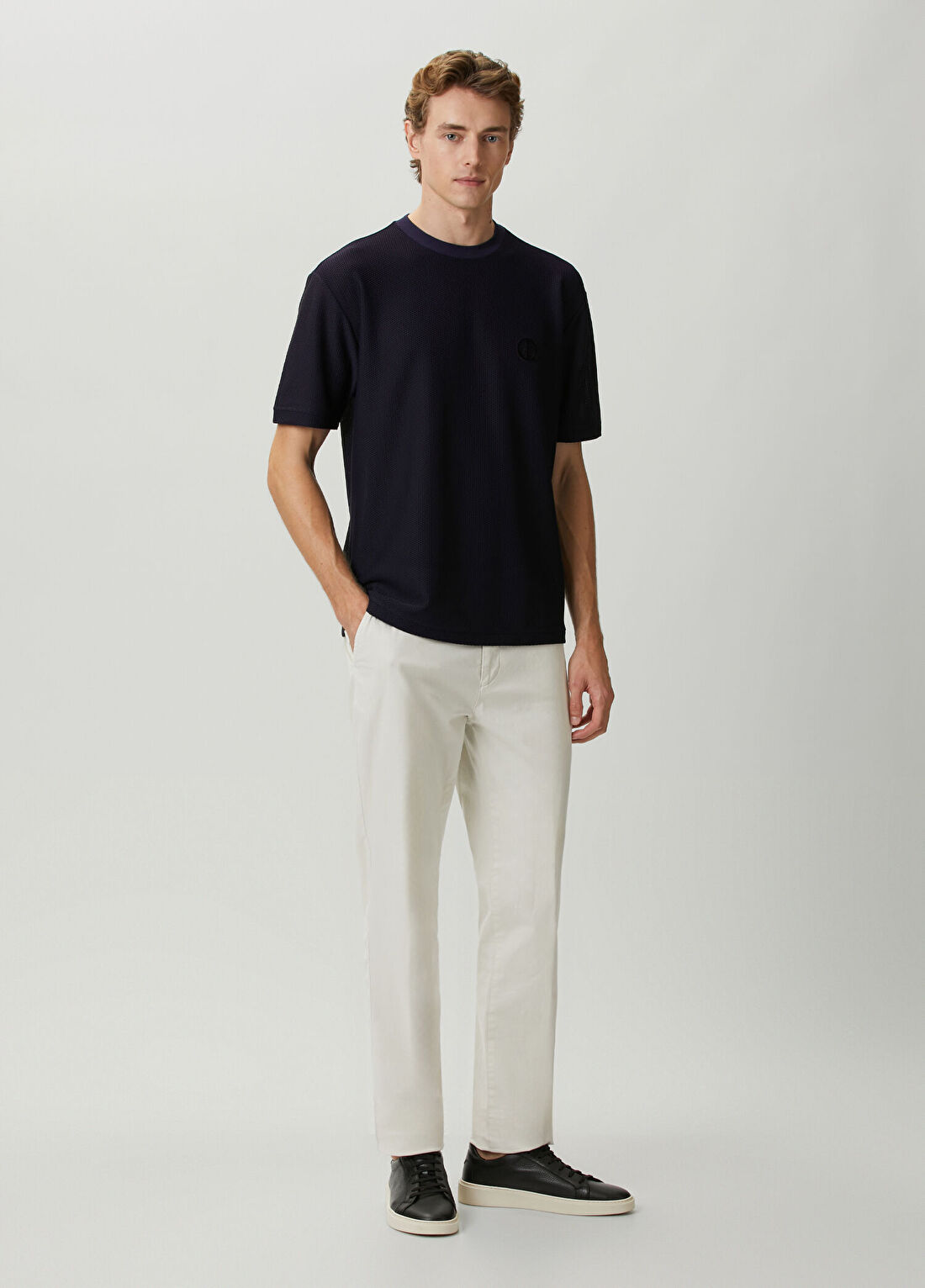 Giorgio Armani Mor Logo Detaylı T-shirt görsel 2