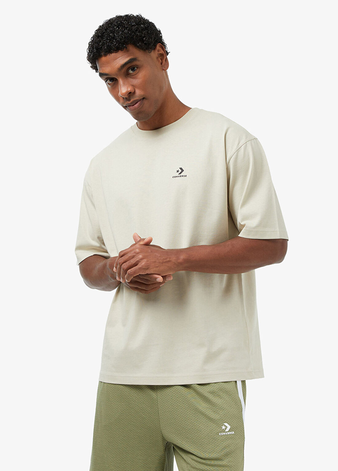 Converse Bej Kısa Kollu Erkek T-Shirt