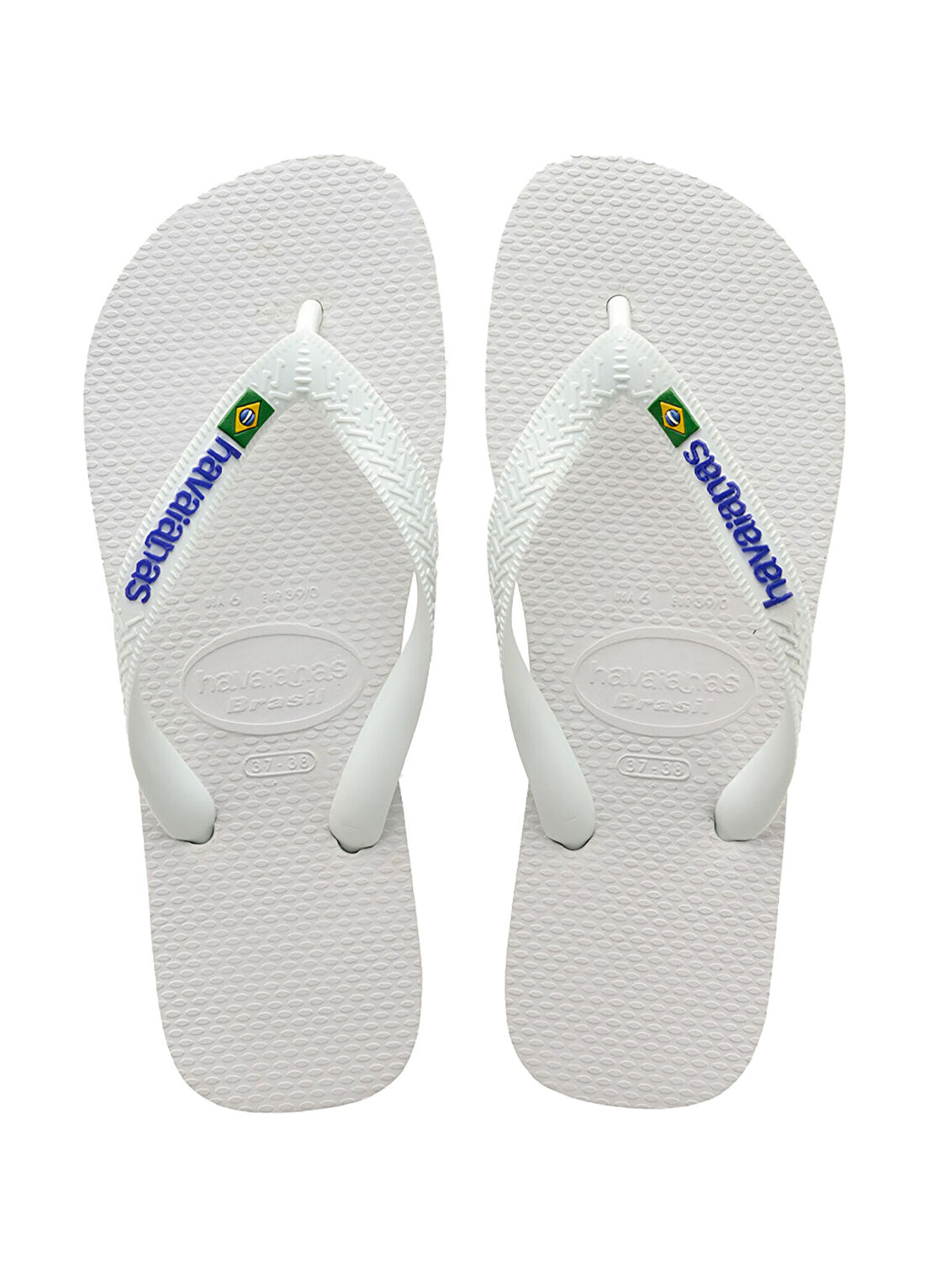 Havaianas Brasil Logo Beyaz Erkek Plaj Terliği