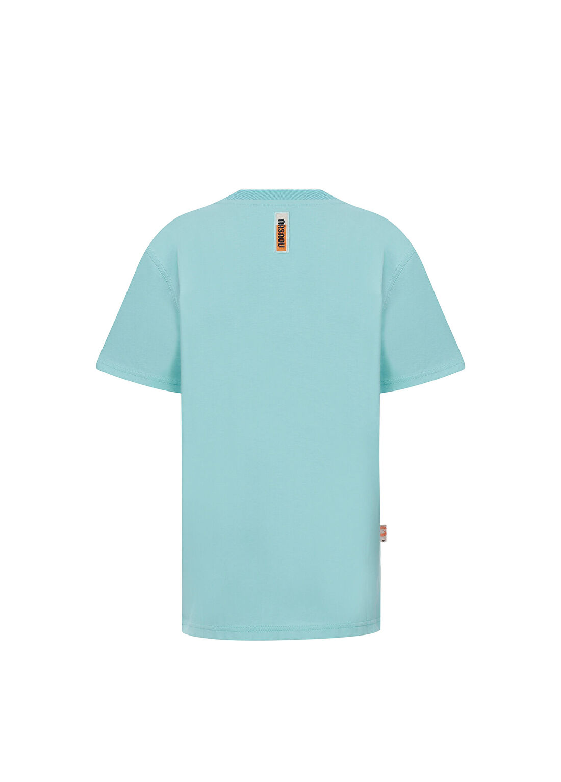 Nasaqu Uru City Regular Fit Turkuaz Logo Baskılı T-shirt görsel 4