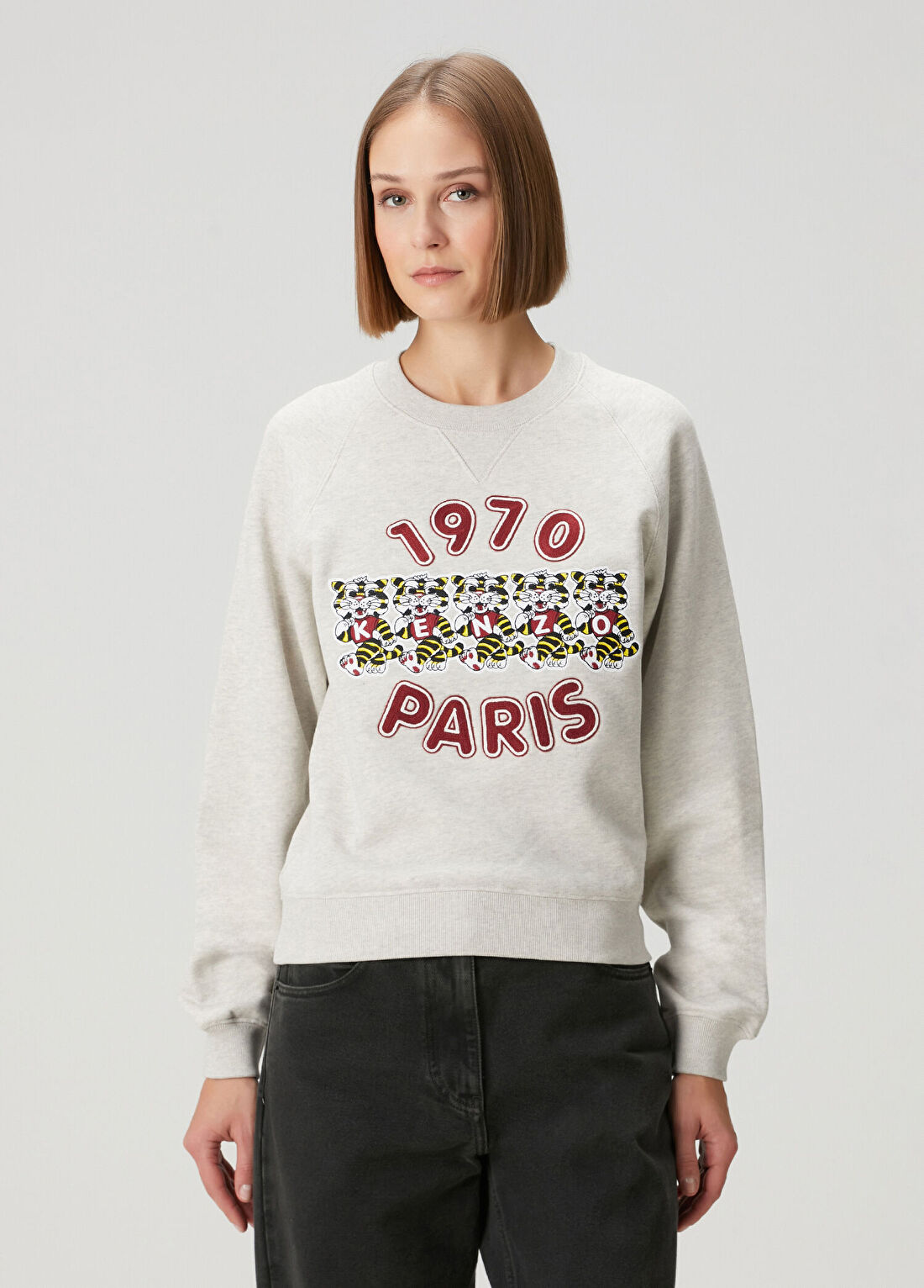Kenzo Wild Tiger Açık Gri Sweatshirt