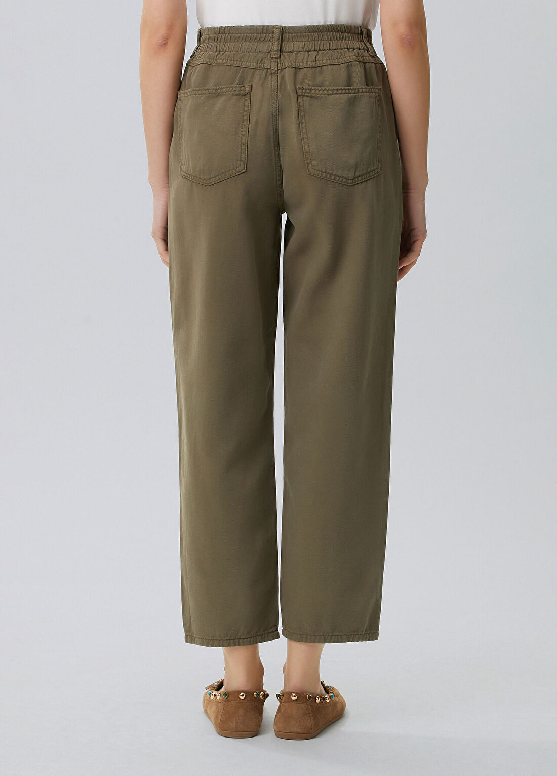 Network Haki Desenli Casual Pantolon görsel 4