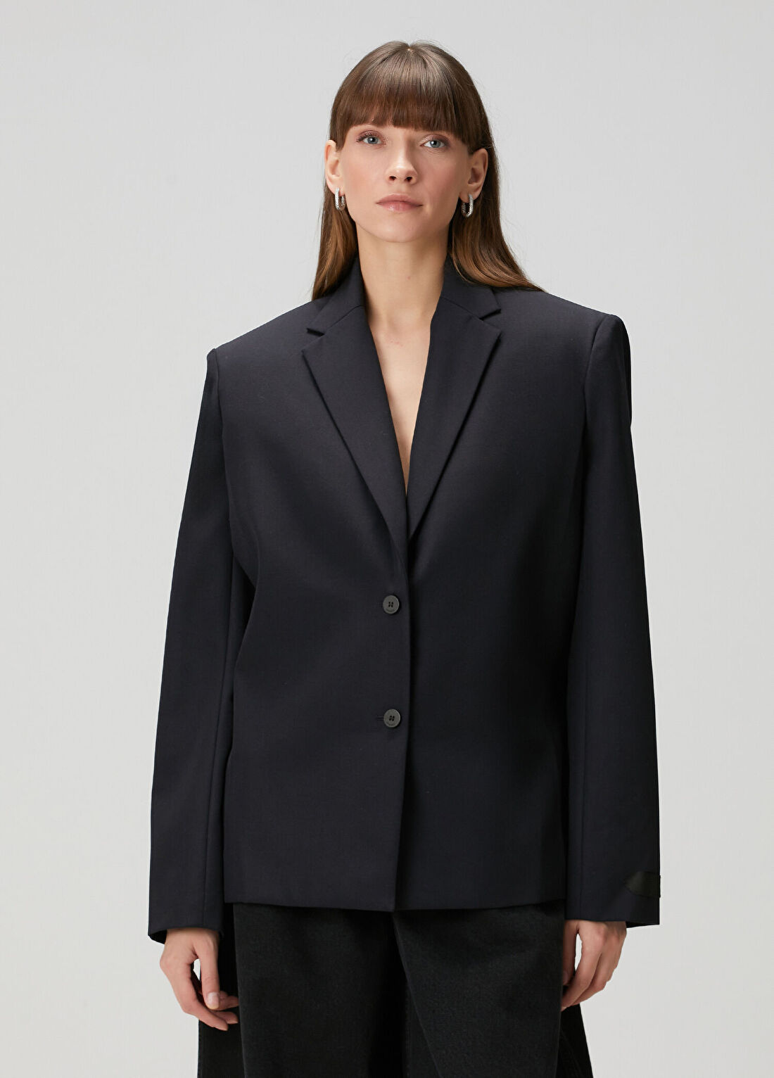 Jacquemus The Carrée Koyu Lacivert Yün Blazer
