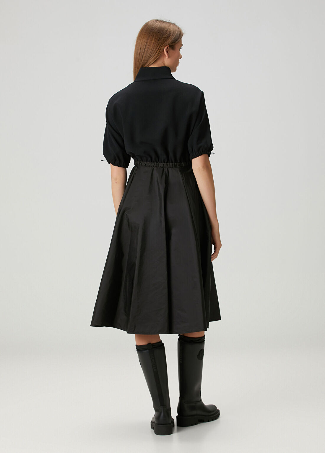 Moncler Siyah Midi Elbise görsel 4