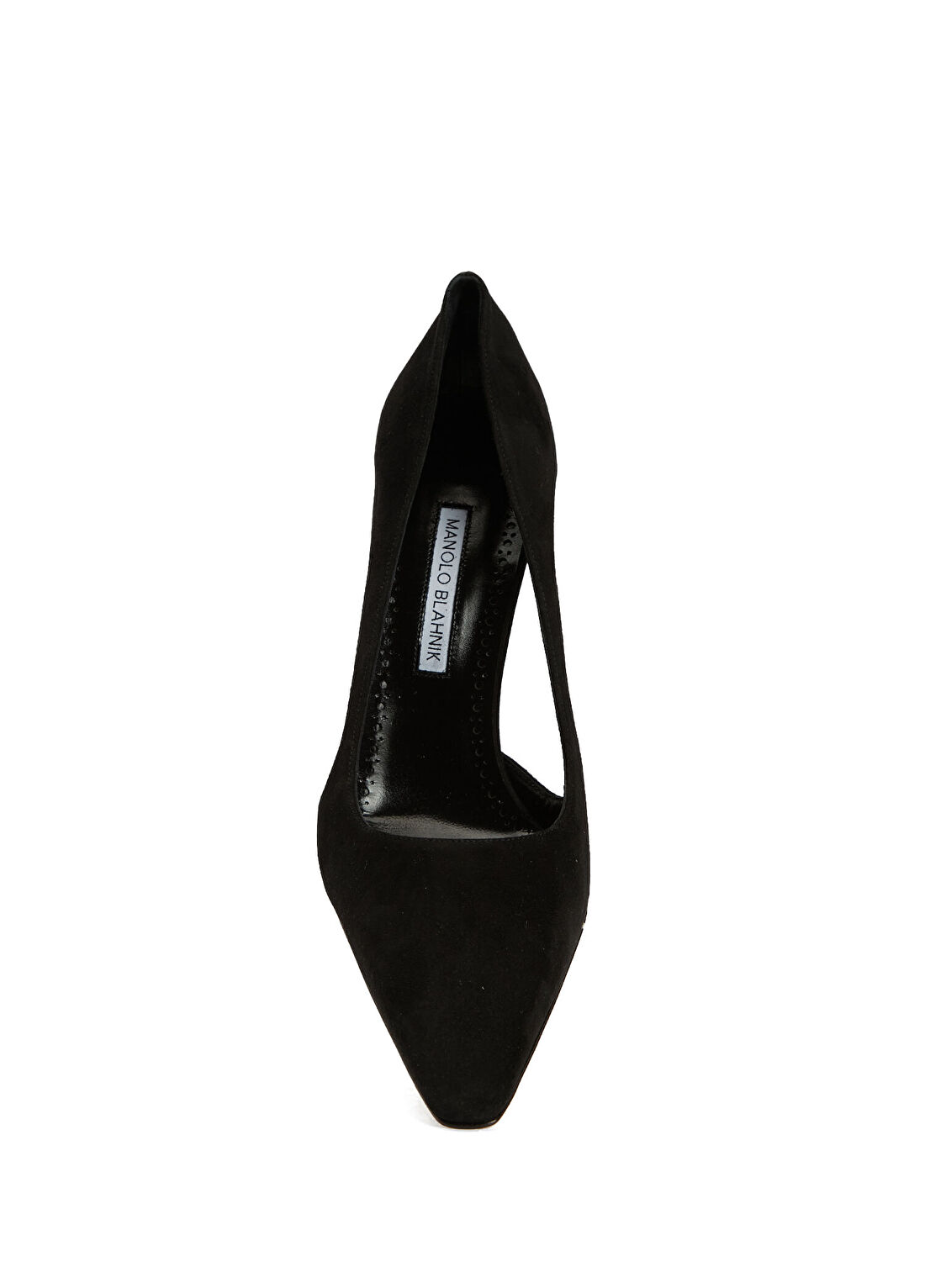Manolo Blahnik Siyah Süet Stiletto görsel 4