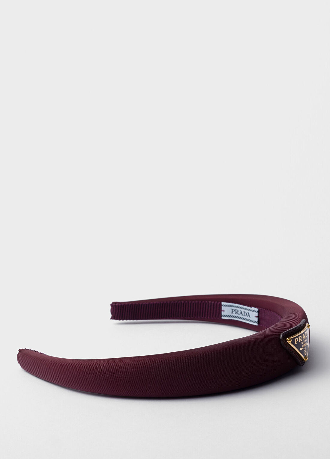 Prada Bordo Re-Nylon Kadın Saç Bandı görsel 2
