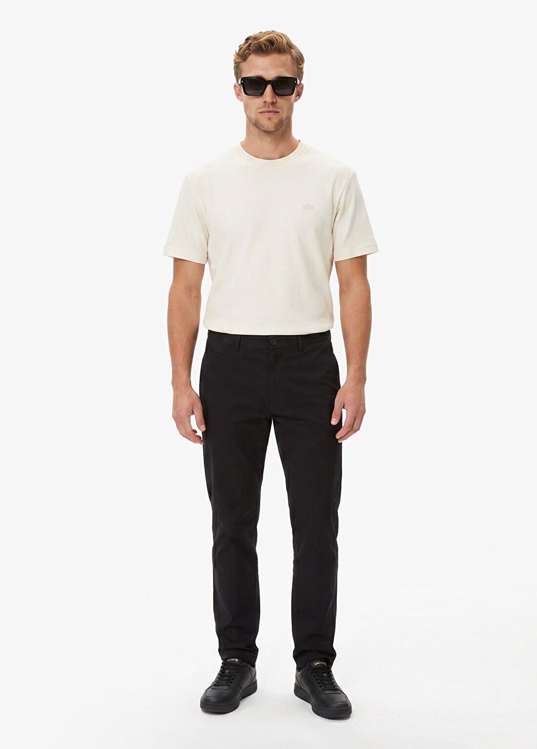 Lacoste Siyah Slim Fit Erkek Chino Pantolon