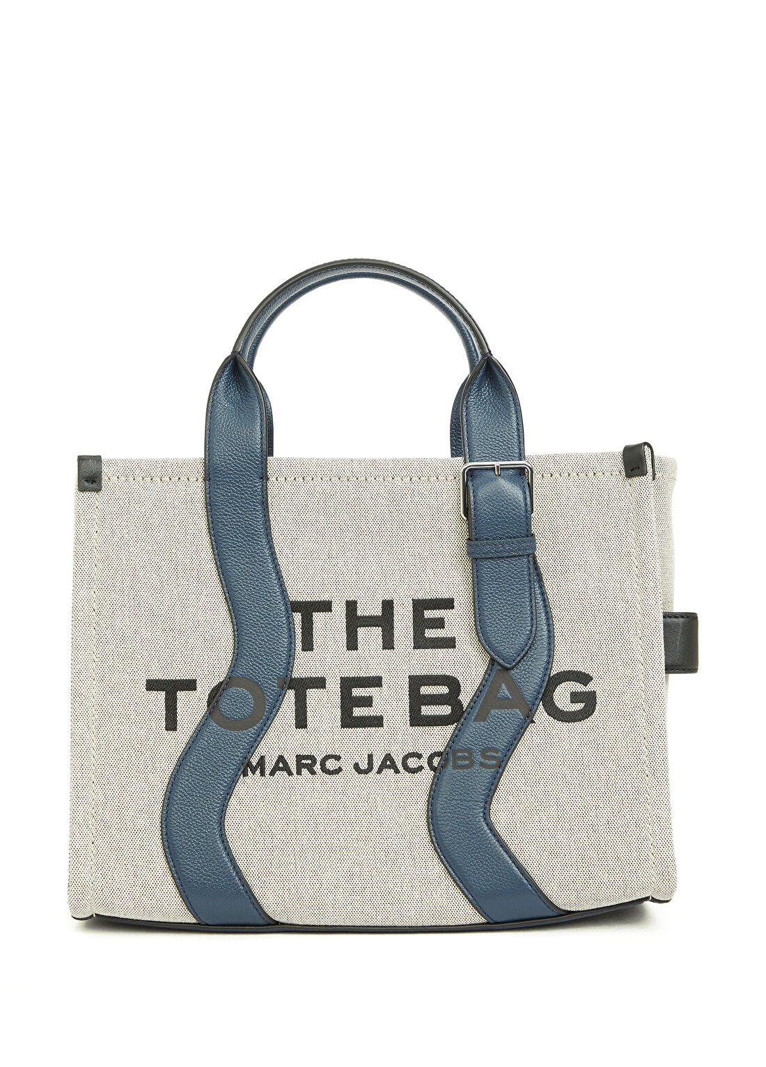Marc Jacobs Medium Wavy Lacivert Bej Kadın Alışveriş Çantası