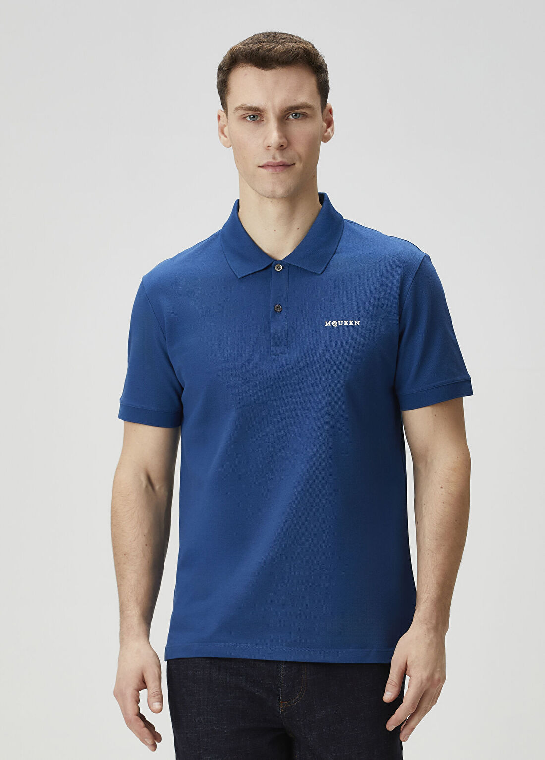 McQueen Lacivert Polo Yaka T-shirt