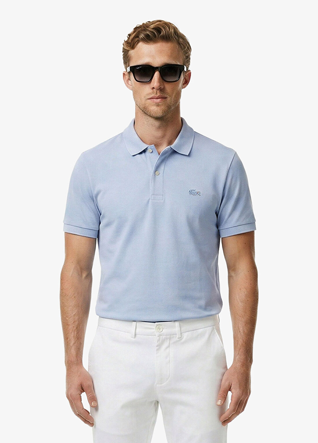 Lacoste Mavi Regular Fit Paris Polo Yaka Kısa Kollu Erkek T-Shirt